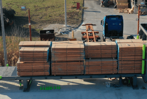 Automatic Truck loading system, Prima log, Slovenia