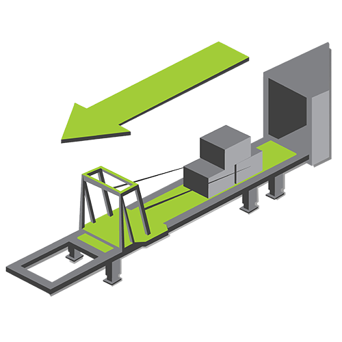 Container unloading system